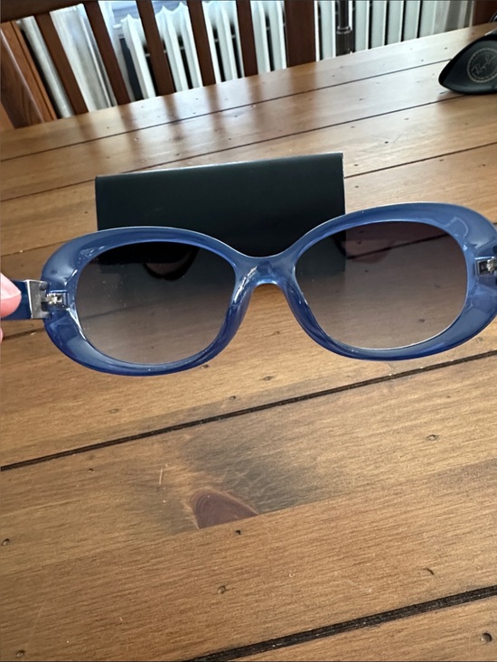 Fendi Blue Oval Sunglasses FS5184 Made in Italy main image 8